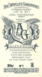 2012 Topps Allen & Ginter - Mini A & G Back #15 Joel Hanrahan Back