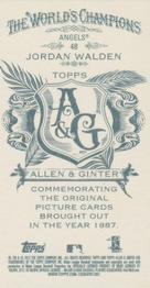 2012 Topps Allen & Ginter - Mini A & G Back #48 Jordan Walden Back