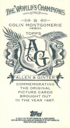2012 Topps Allen & Ginter - Mini A & G Back #55 Colin Montgomerie Back