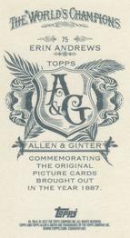 2012 Topps Allen & Ginter - Mini A & G Back #75 Erin Andrews Back
