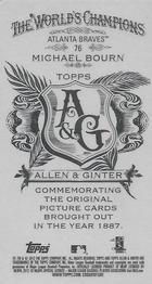 2012 Topps Allen & Ginter - Mini A & G Back #76 Michael Bourn Back
