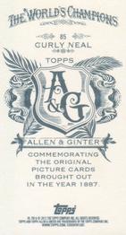 2012 Topps Allen & Ginter - Mini A & G Back #85 Curly Neal Back