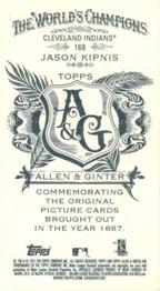 2012 Topps Allen & Ginter - Mini A & G Back #168 Jason Kipnis Back
