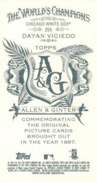 2012 Topps Allen & Ginter - Mini A & G Back #255 Dayan Viciedo Back