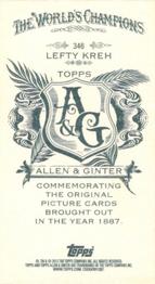 2012 Topps Allen & Ginter - Mini A & G Back #346 Lefty Kreh Back