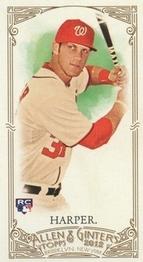 2012 Topps Allen & Ginter - Mini A & G Back Red #12 Bryce Harper Front