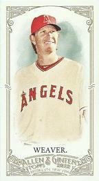 2012 Topps Allen & Ginter - Mini A & G Back Red #124 Jered Weaver Front