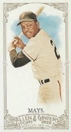 2012 Topps Allen & Ginter - Mini A & G Back Red #210 Willie Mays Front