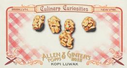 2012 Topps Allen & Ginter - Mini Culinary Curiosities #CC3 Kopi Luwak Front
