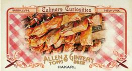 2012 Topps Allen & Ginter - Mini Culinary Curiosities #CC6 Hakarl Front