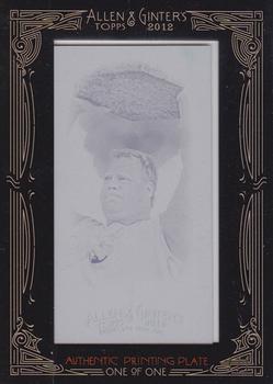 2012 Topps Allen & Ginter - Mini Framed Printing Plates Cyan #198 Phil Pfister Front