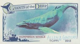 2012 Topps Allen & Ginter - Mini Giants of the Deep #GD-1 Humpback Whale Front