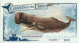 2012 Topps Allen & Ginter - Mini Giants of the Deep #GD-2 Sperm Whale Front
