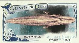 2012 Topps Allen & Ginter - Mini Giants of the Deep #GD-3 Blue Whale Front