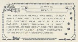 2012 Topps Allen & Ginter - Mini Man's Best Friend #MBF-5 Beagle Back