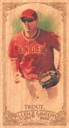 2012 Topps Allen & Ginter - Mini Wood #140 Mike Trout Front