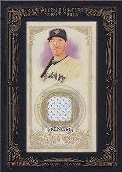 2012 Topps Allen & Ginter - Relics #AGR-JA J.P. Arencibia Front