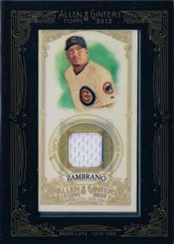 2012 Topps Allen & Ginter - Relics #AGR-CZ Carlos Zambrano Front