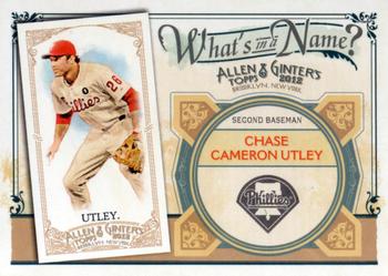 2012 Topps Allen & Ginter - What's in a Name? #WIN7 Chase Utley Front