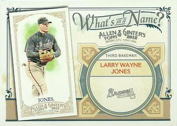 2012 Topps Allen & Ginter - What's in a Name? #WIN14 Chipper Jones Front