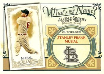 2012 Topps Allen & Ginter - What's in a Name? #WIN18 Stan Musial Front