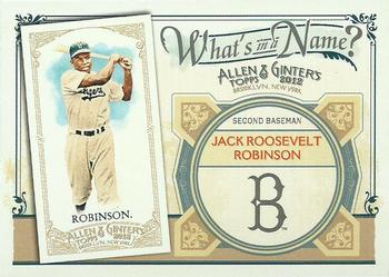 2012 Topps Allen & Ginter - What's in a Name? #WIN21 Jackie Robinson Front