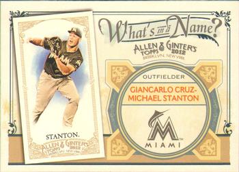 2012 Topps Allen & Ginter - What's in a Name? #WIN23 Mike Stanton Front