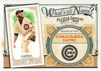 2012 Topps Allen & Ginter - What's in a Name? #WIN27 Starlin Castro Front