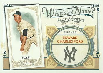 2012 Topps Allen & Ginter - What's in a Name? #WIN98 Whitey Ford Front
