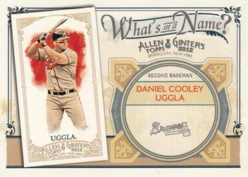 2012 Topps Allen & Ginter - What's in a Name? #WIN25 Dan Uggla Front