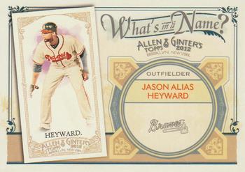 2012 Topps Allen & Ginter - What's in a Name? #WIN37 Jason Heyward Front