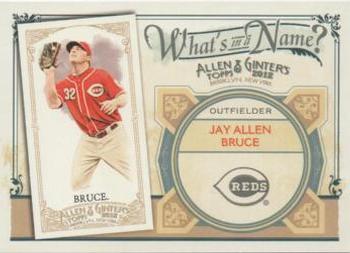 2012 Topps Allen & Ginter - What's in a Name? #WIN60 Jay Bruce Front