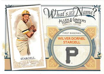 2012 Topps Allen & Ginter - What's in a Name? #WIN67 Willie Stargell Front