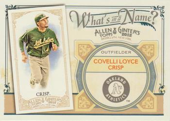 2012 Topps Allen & Ginter - What's in a Name? #WIN81 Coco Crisp Front