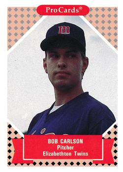 1991-92 ProCards Tomorrow's Heroes #103 Bob Carlson Front
