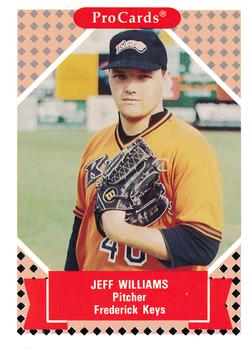 1991-92 ProCards Tomorrow's Heroes #10 Jeff Williams Front