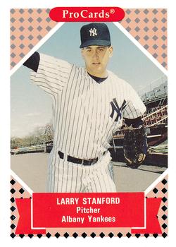 1991-92 ProCards Tomorrow's Heroes #116 Larry Stanford Front