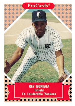 1991-92 ProCards Tomorrow's Heroes #118 Rey Noriega Front