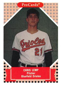 1991-92 ProCards Tomorrow's Heroes #12 Chris Lemp Front