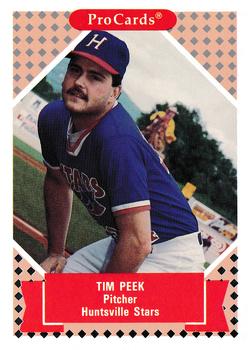 1991-92 ProCards Tomorrow's Heroes #130 Tim Peek Front