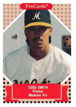 1991-92 ProCards Tomorrow's Heroes #132 Todd Smith Front
