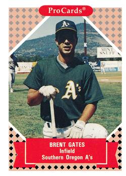 1991-92 ProCards Tomorrow's Heroes #133 Brent Gates Front