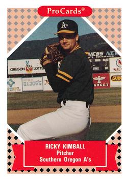1991-92 ProCards Tomorrow's Heroes #137 Ricky Kimball Front