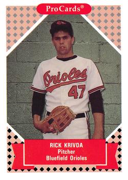 1991-92 ProCards Tomorrow's Heroes #13 Rick Krivda Front