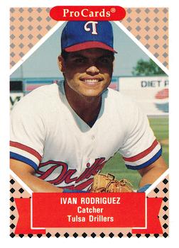 1991-92 ProCards Tomorrow's Heroes #153 Ivan Rodriguez Front