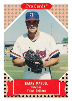 1991-92 ProCards Tomorrow's Heroes #154 Barry Manuel Front