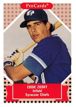 1991-92 ProCards Tomorrow's Heroes #159 Eddie Zosky Front