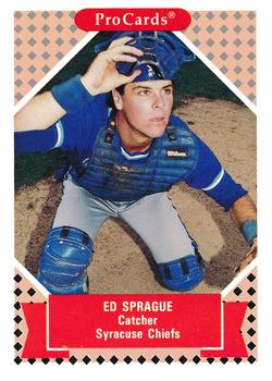 1991-92 ProCards Tomorrow's Heroes #162 Ed Sprague Front