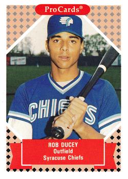 1991-92 ProCards Tomorrow's Heroes #163 Rob Ducey Front