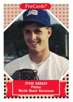 1991-92 ProCards Tomorrow's Heroes #171 Steve Karsay Front
